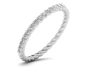 Micreation Brand New Cubic Zirconia Sterling Silver Ring Model No.MSR0115 1
