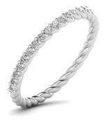 Micreation Brand New Cubic Zirconia Sterling Silver Ring Model No.MSR0115