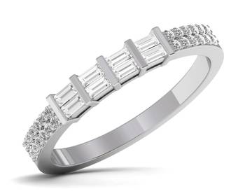 Micreation Brand New Cubic Zirconia Sterling Silver Ring Model No.MSR0117 1