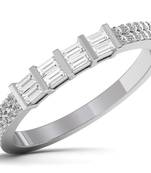 Micreation Brand New Cubic Zirconia Sterling Silver Ring Model No.MSR0117