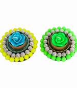 Trendy set of floating diyas