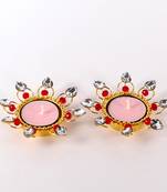 Set of crystal and stone decoratives diyas