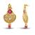 Exclusive Design Gold Finish Dangle Earrings