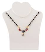 Multicolor gold plated mangalsutra