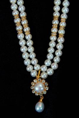 Real Pearls Double String Round Pearls Set  1