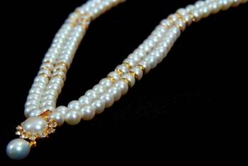 Real Pearls Double String Round Pearls Set  2