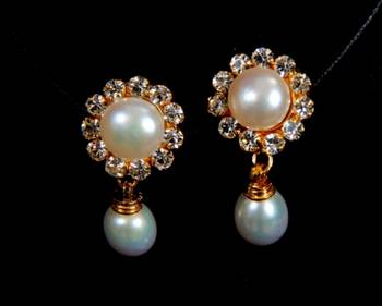 Real Pearls Double String Round Pearls Set  3