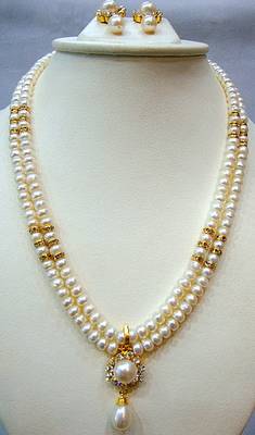 Real Pearls Double String Pearls Set 1