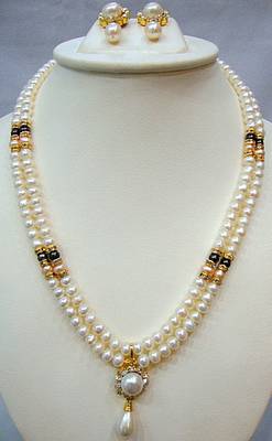 Real Pearls Double String Pearls Set 1