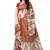 Multicolor printed art silk saree