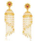 gold plated jhumkas