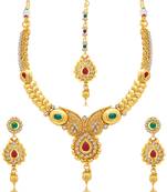 Gold plated austrian diamond necklace sets