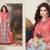 Pink embroidered net semi stitched salwar with dupatta
