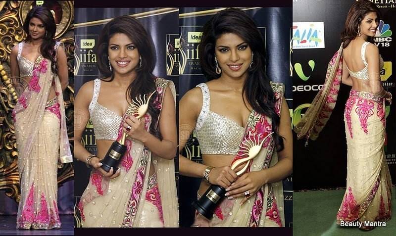 Priyanka Chopda Bollywood Replica Saree in iifa