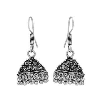 Silver Pearl Jhumkas 1