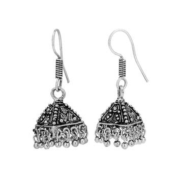 Silver Pearl Jhumkas 2