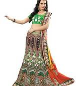 Triveni Intricate Motifs Embellished Lehenga Saree 2203