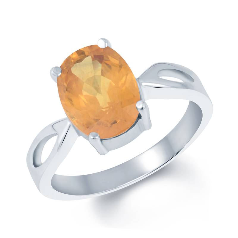 3.5ct Yellow Sapphire gemstone rings
