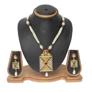Multicolor cubic zirconia necklace-sets 1