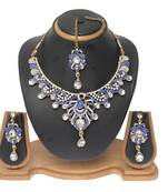 Blue cubic zirconia necklace-sets