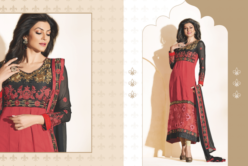 Sushmita Sen AnarkaliI Salwar Suite By Fabfiza