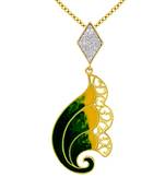 White cubic zirconia pendants