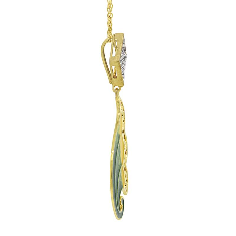White cubic zirconia pendants