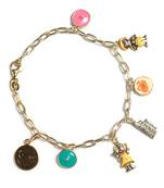 LeCalla Maths Science Gold Charm Bracelet