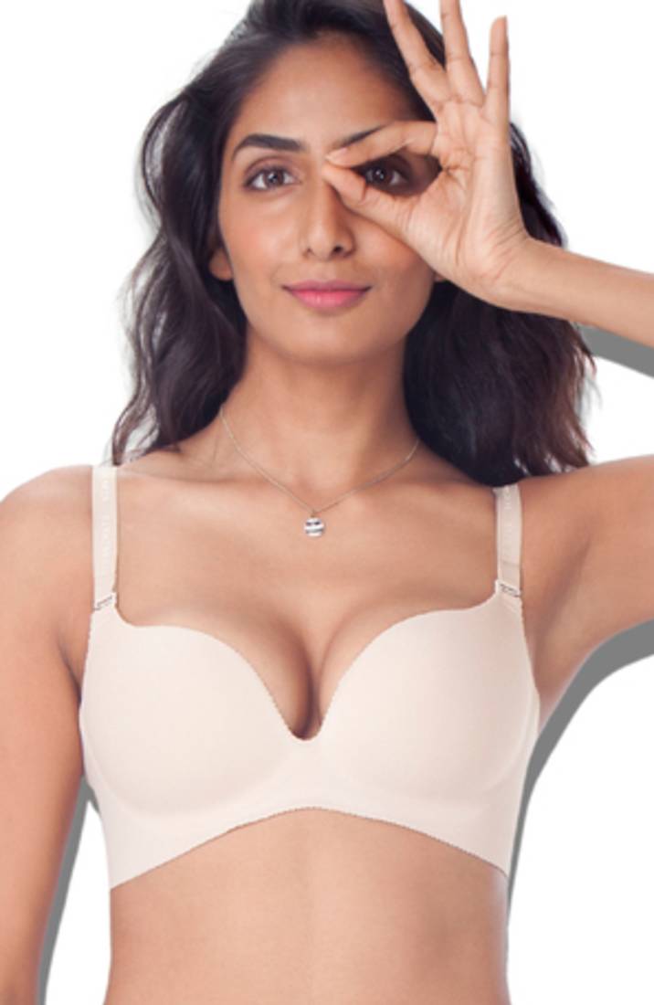 Multicolor cotton seamless bra