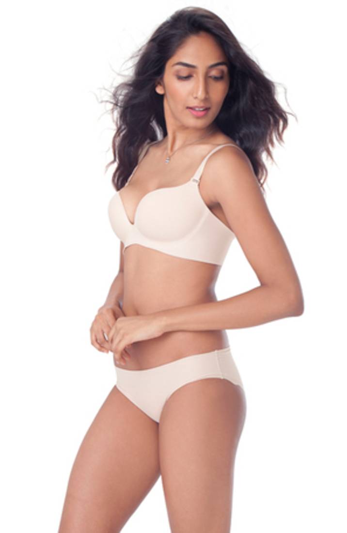 Multicolor cotton seamless bra