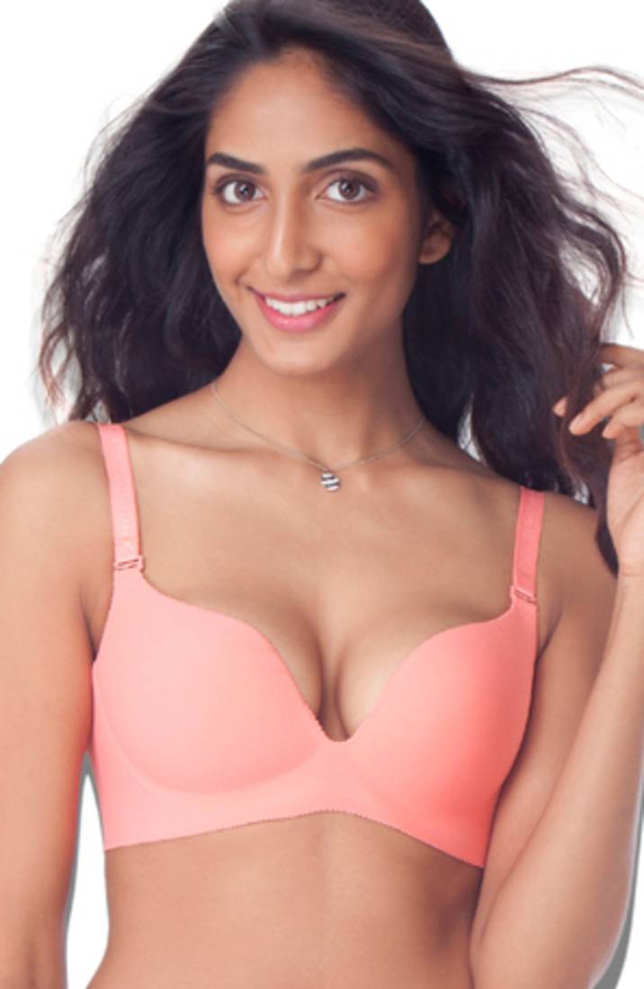 Multicolor cotton seamless bra