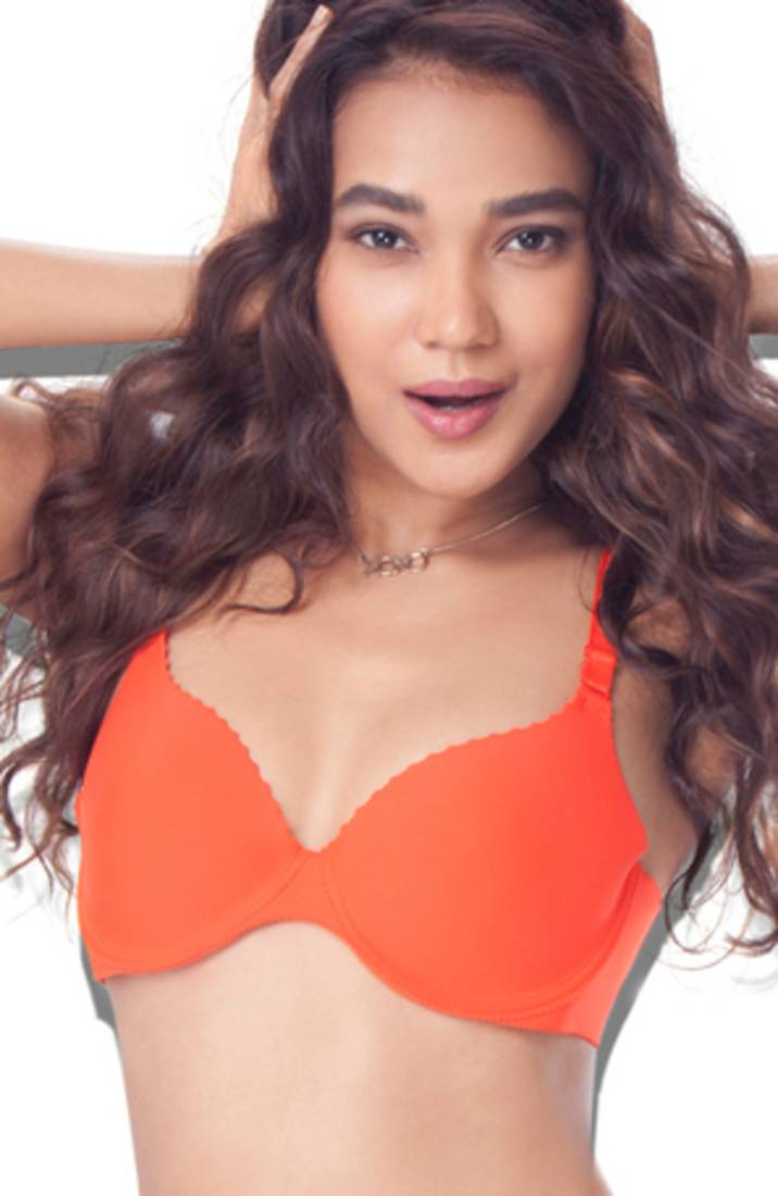 Multicolor cotton seamless bra