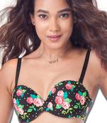 Multicolor cotton seamless bra