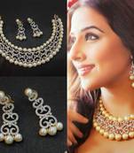 Vidya Balan Replica AD Necklace with Earrings