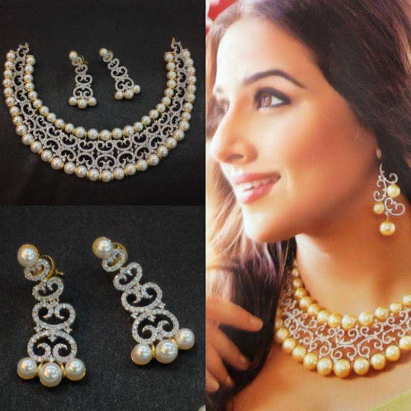 Vidya Balan Replica AD Necklace with Earrings