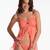 pretty peach ruffle flyaway babydoll