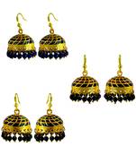 Diwali Special Meenakari Tokri Jhumki Combo Offer Set