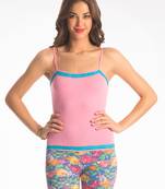 baby pink lace cami top