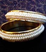 Pair of Pearl Bangles Festive Indian Kadas o30