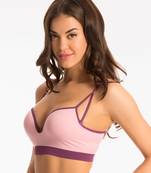 PrettySecrets Baby Pink Ultra Push Up Sports Bra