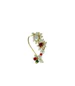 Red Green Polki Mastani Maharashtrian Nose Ring Nath Piercing Required Jewellery for Women - Orniza