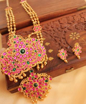 Beautiful Gold Design Replica Original Kemp Bridal Haar Set 2