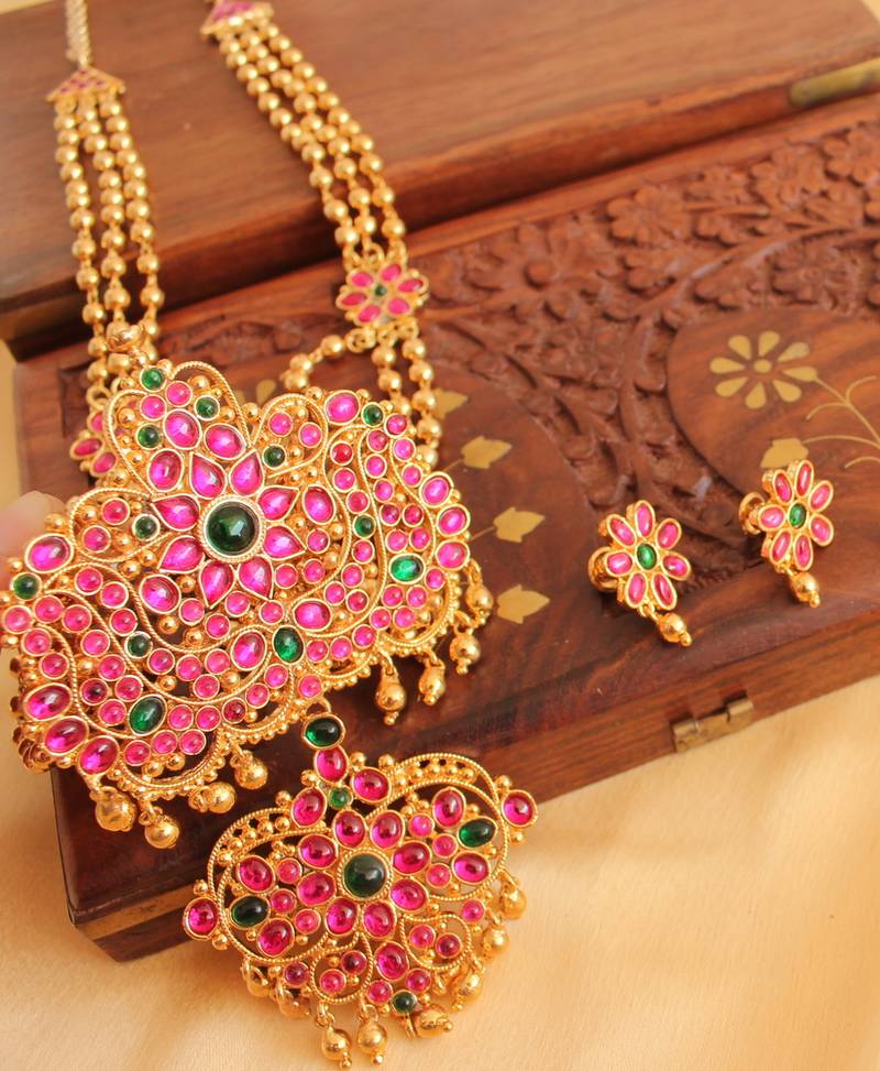 Beautiful Gold Design Replica Original Kemp Bridal Haar Set