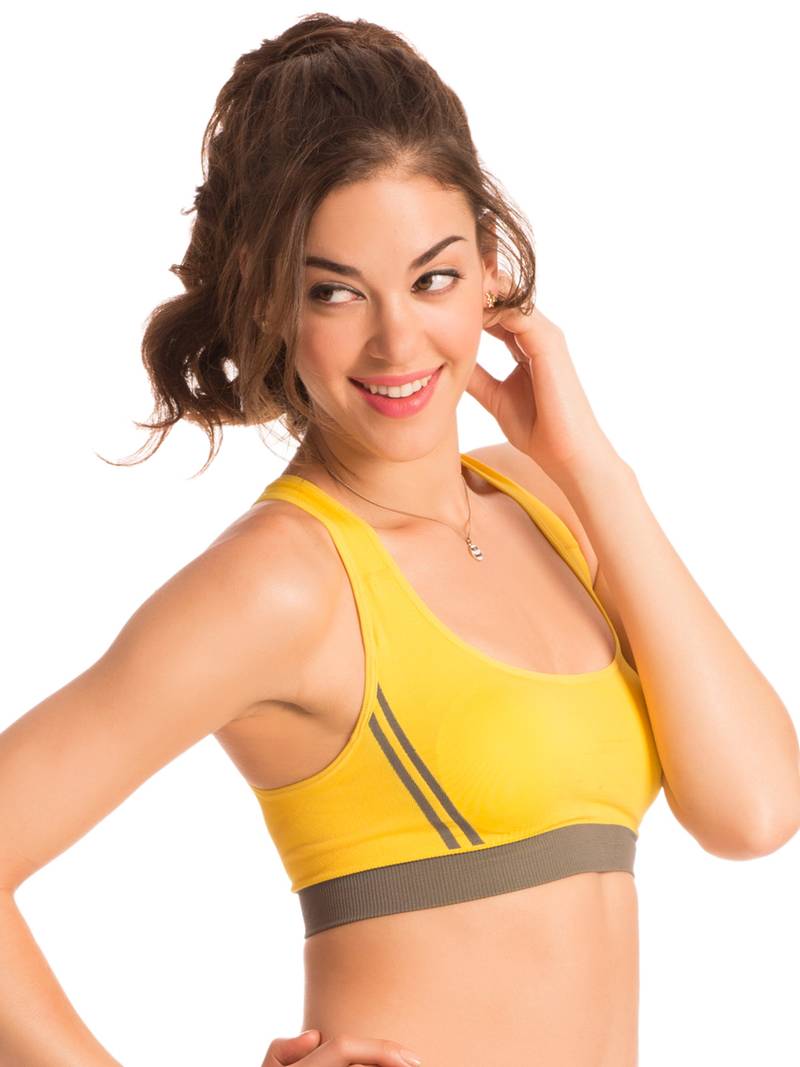 Showtime Work Out Mellow Yellow Sports Bra PrettySecrets 1544607