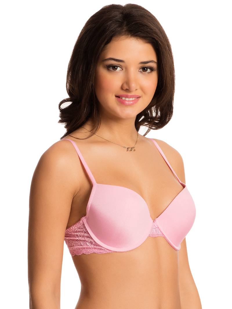 Blush Pink "Fabulous" Lace Push Up Bra