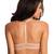 Champagne "Lace Tease" Front-Close Racer Back Push Up Bra