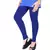 Blue cotton lycra stitched leggings