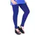 Blue cotton lycra stitched leggings
