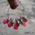 pink dazzling hoops
