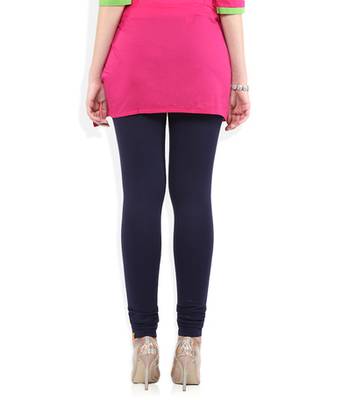 Purple cotton lycra stitched leggings 4